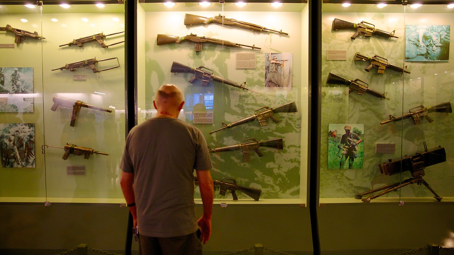 Sala del Museo de Recuerdos de Guerra de Ciudad Ho Chi Minh, Vietnam